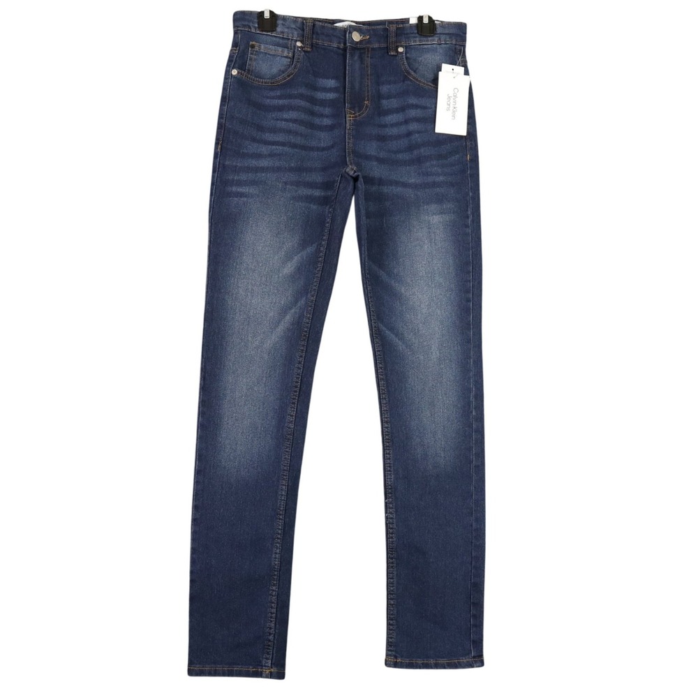Calvin Klein Jeans Skinny Jeans Girls 18 Dark Wash Stretch Denim NWT